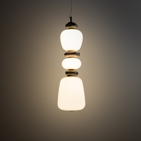 Pojedyńcza lampa wisząca z ceramiki i szkła w stylu Art Deco CERAMIC LED Nowodvorski 11701