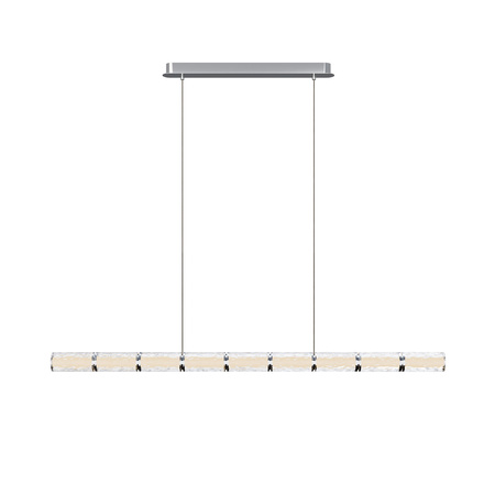 Lampa wisząca pozioma podłużna tuba z akrylu LED 3000K Love 37W Maxlight P0647