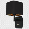 Kinkiet NAPOLI BLACK/GOLD 1xE27 Milagro ML6365
