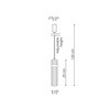 Lampa wisząca Ambiente złota LED CCT Light Prestige LP-1510/1P GD