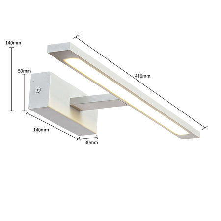 Kinkiet Isla biały 41cm IP44 LED CCT Light Prestige GS-LWB-12W WH CCT