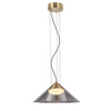 Lampa wisząca złoto satynowe PRESTO 34 klosz stożkowy dymiony 1xGX53 Candellux Studio 31-51073