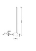 Cienki smukły kinkiet liniowy podświetlający ściane Light stick MOD237WL-L6BS3K Maytoni