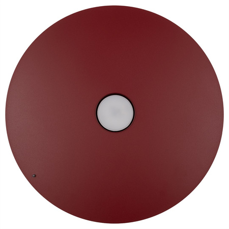 Lampa wisząca metalowy cienki talerz w kolorze burgund z możliwością zawieszenia pod skosem PIATTO 1xGX53 fi 45cm Milagro MLP2915