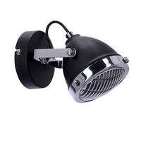 Crazy lampa kinkiet czarny 1x15w gu10 klosz bezbarwny Candellux 91-13293
