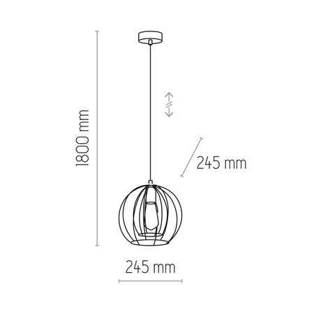 Lampa wisząca JAULA TK Lighting 6251