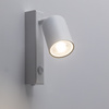 Kierunkowy kinkiet w kolorze białym z wbudowanym przełącznikiem NEX WHITE 1XGU10 Tk Lighting 11365