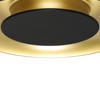Lampa sufitowa Piattino Czarny Złoty 30W LED 3000K-4000k-6000K Milagro ML1812