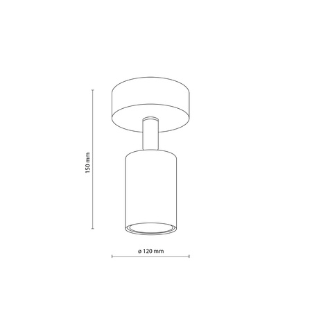 Oprawa sufitowa, kinkiet NEX SABIA 1XGU10 Tk Lighting 11366