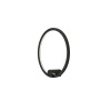 Czarny kinkiet obręcz LED o średnicy 40cm do łazienki lub salonu IP44 Ringa S LED WL0116-S-BK Yaskr