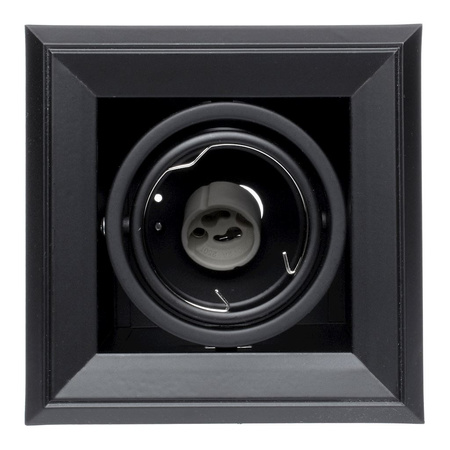 LAMPA PODTYNKOWA BLOCCO CZARNA 1x7W GU10 LED ML472