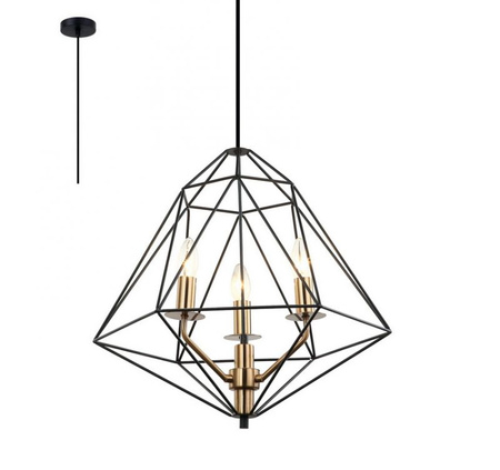 Lampa wisząca MARESMO 48cm Italux PEN-6369-3-BKBR