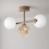 Beżowa lampa sufitowa z kulistymi kloszami LEMO Kaja Lighting K-5845