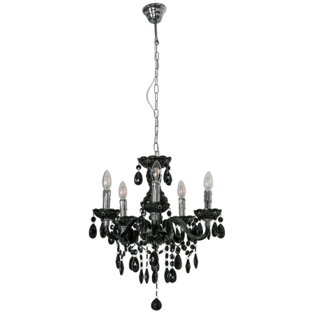 Lampa wisząca WHIZ BLACK Italux L.90690/5BL