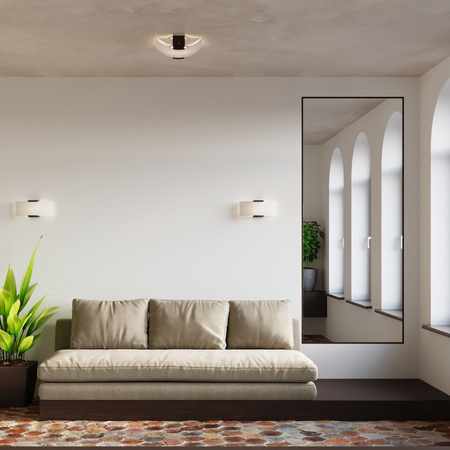 Lampa sufitowa plafon EMILIO z elementem drewna Sollux Lighting SL.0186