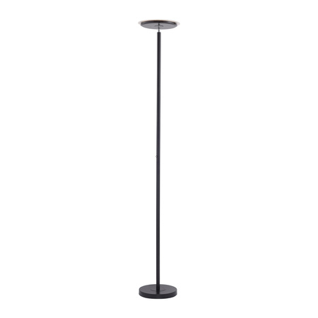 Prosta lampa podłogowa w kolorze czarnym LED 3000K HANS Just Light 11729-18