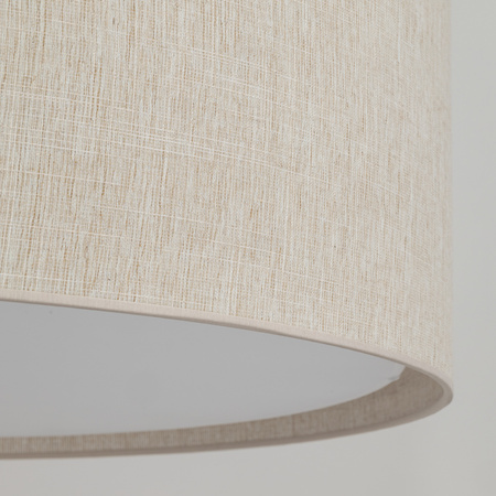 Lampa wisząca duży abażur z lnu o średnicy 77cm LARGO LINEN 3XE27 Tk Lighting 11485