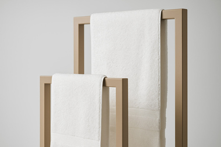 Beżowy wieszak na ręczniki KS-63 WIESZAK TOWEL II z serii KAJA HOME