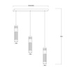Lampa wisząca Ambiente 3 grafitowa LED CCT Light Prestige LP-1510/3L GR