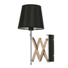 Lampa Kinkiet Mito chrom 1X40W E27 abażur czarny Candellux 21-75420