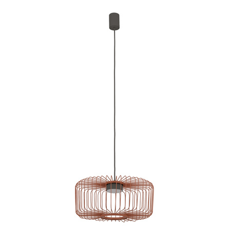 Lampa wisząca druciana cylindryczna w kolorze terakota na żarówkę GX53 KENAI C Nowodvorski 12227