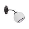 MARINEN LAMPA KINKIET CZARNY 1X40W E27 KLOSZ BIAŁY Z OBWÓDKĄ Candellux 21-26545