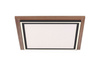 Lampa sufitowa kwadratowa PALMA LED z elementem drewna Paul Neuhaus 6141-79 sterowana pilotem