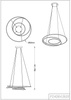 Czarna lampa wisząca 60cm powywijany LED 3000K ZEPHYRA Zuma Line P240842601