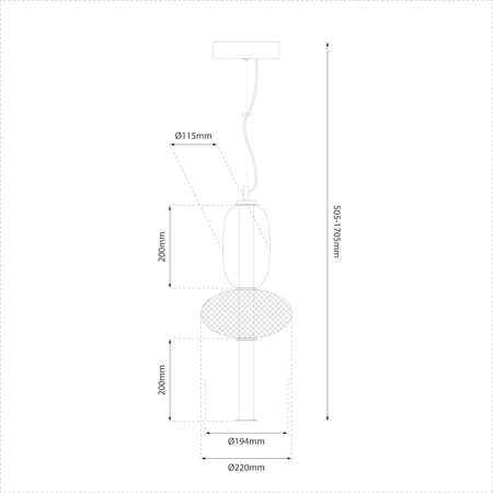 Lampa wisząca ARAME 23W LED Milagro ML1433