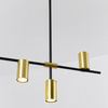 Lampa wisząca Arizona czarno - złota 6xGU10 Light Prestige LP-074/6PL BK/GD