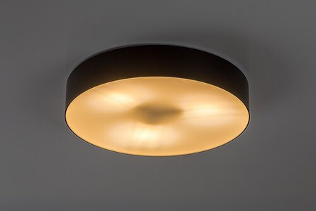 Okrągły czarny plafon 39cm 3xE27 IP43 Dolen Rabalux 75066