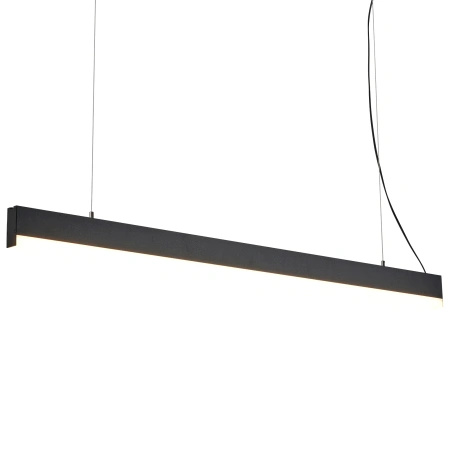 Lampa wisząca liniowa czarna 120cm LED o ciepłej barwie światła 3000K Sigi IV PL0129-BK Yaskr