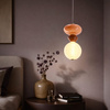 Lampa wisząca pojedyńcza szklany klosz z ozdobami z ceramiki FLORES 10W LED 3000K Candellux Studio 31-50632