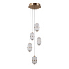 Lampa wisząca Alani złota LED 3000K Italux PND-34375-5-HBR