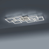 Lampa sufitowa kwadraty LED w kolorze stalowym Q-INIGO Paul Neuhaus 6014-55 sterowana pilotem