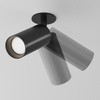 Ruchoma czarna tuba podtynkowa 1xGU10 Focus C018CL-01B Maytoni