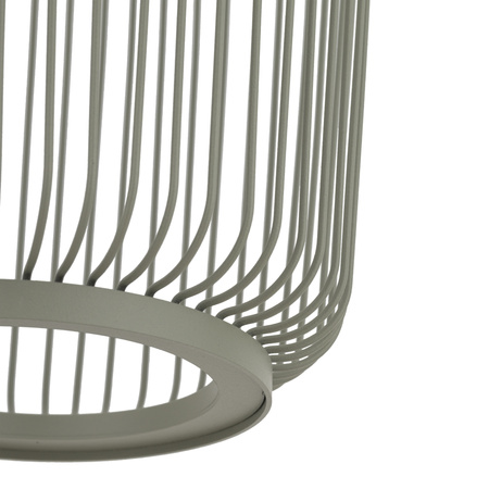 Lampa wisząca z wysokim ażurowym kloszem cylindrycznym w kolorze szałwiowym 1xGX53 KENAI B Nowodvorski 12225