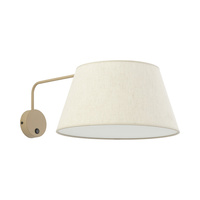 Kinkiet z abażurem o średnicy 26cm FORMO SABIA LEN 1XE27 Tk Lighting 11342