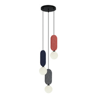 Lampa wisząca Lorenzo 3xG9 Italux PND-59815A-3-MLTI