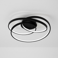 Zakręcona czarna lampa sufitowa LED TURNER 32W 4000K Milagro ML2058