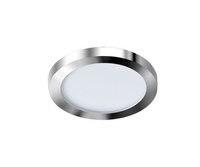 Lampa sufitowa oprawa wpuszczana chrom SLIM 9 ROUND 4000K LED IP44 Azzardo AZ2862