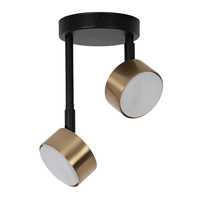 NEMO 2 plafon czarny/złoty szczotkowany Sigma 41087