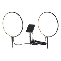 Lampa solarna dwa ringi wbijane w ziemie z panelem solarnym Rings 2x1,5W 2x25lm 3000K Eko-Light EKO2360