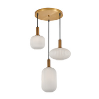 Lampa wisząca Della 3xE27 Italux PND-31982-3-GD