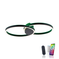 Lampa sufitowa dwa okręgi LED z RGB Q-MARKO Paul Neuhaus 6145-18 strerowana pilotem i smartfonem
