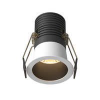 Mała okrągła oprawa podtynkowa 6cm LED 3000K Minor DL089-9W3K-BW Maytoni