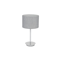 Lampka nocna z szarym abażurem o średnicy 23cm 1xE27 HOTEL MOOD Nowodvorski 11786