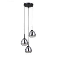 Lampa wisząca potrójna Felis 3xE27 Italux PND-40824-3-BK