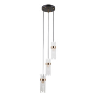 Lampa wisząca Taraso Italux PND-40760-3-BK-HBR