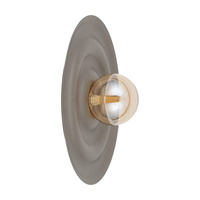 Metalowy płaski okragły kinkiet o średnicy 40cm ozdoba ściany ONDA NEW BROWN M 1XG9 Tk Lighting 11410